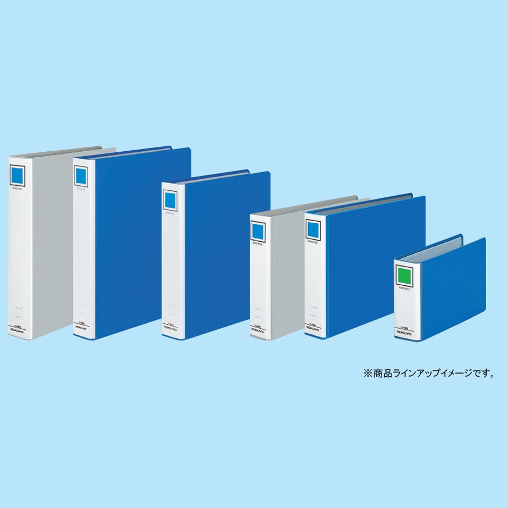 Amazon | コクヨ(KOKUYO) ファイル リングファイル PP表紙 B6横 青 フ
